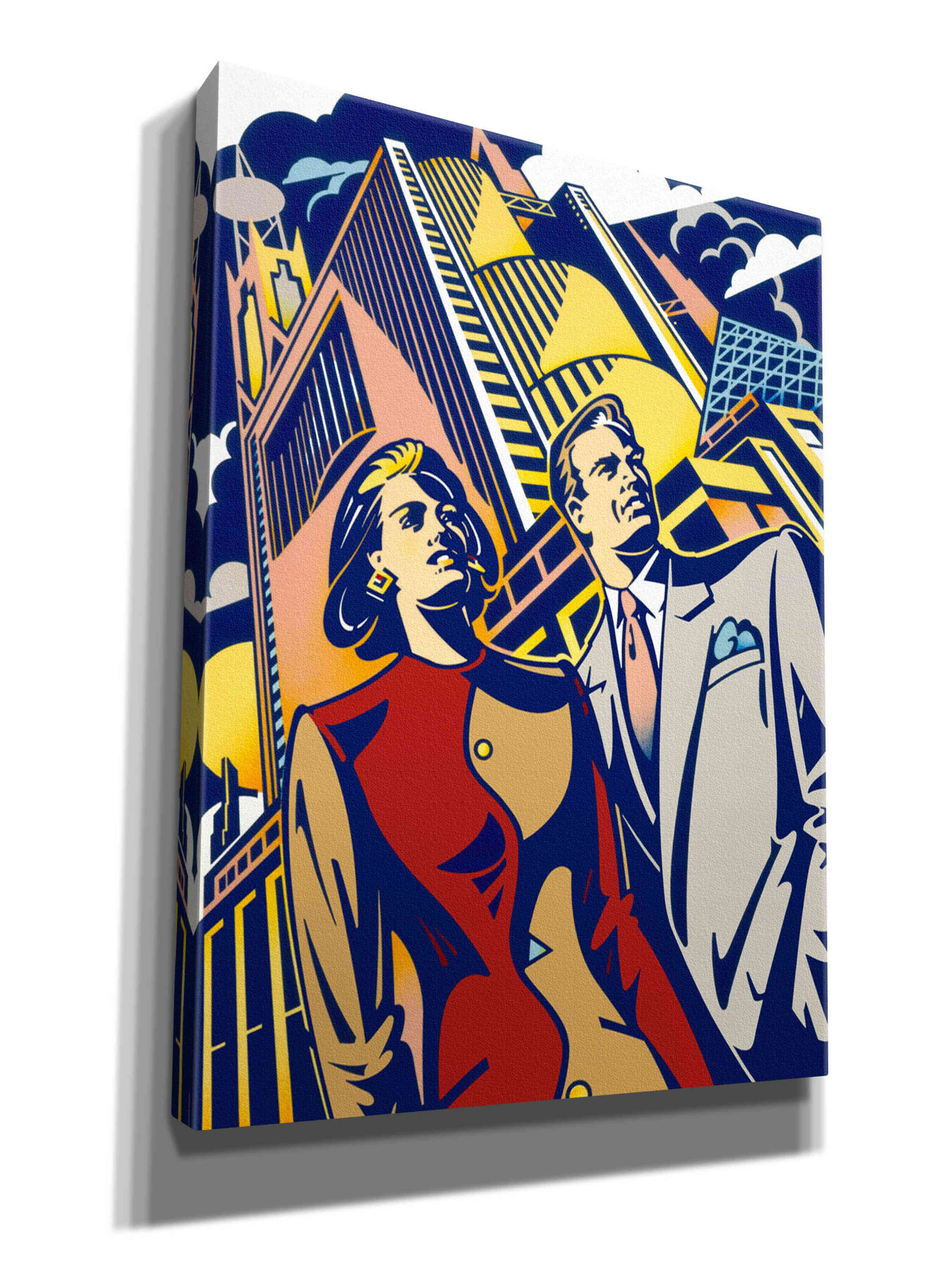 'Business Couple' by David Chestnutt, Giclee Canvas Wall Art