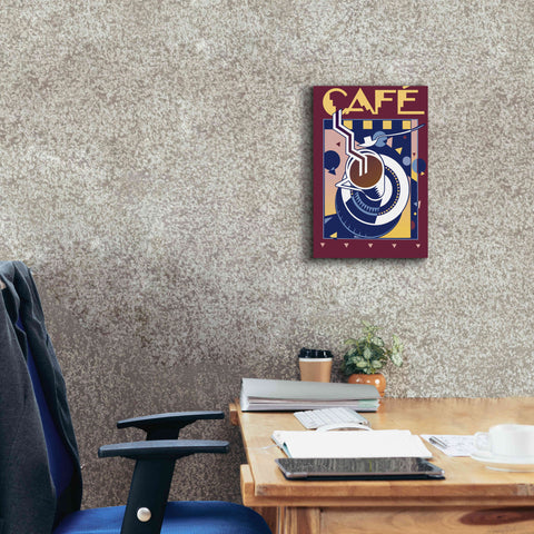 Image of 'Cafe' by David Chestnutt, Giclee Canvas Wall Art,12 x 18