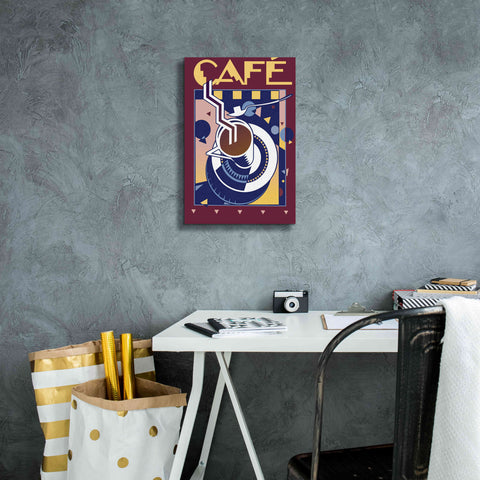 Image of 'Cafe' by David Chestnutt, Giclee Canvas Wall Art,12 x 18