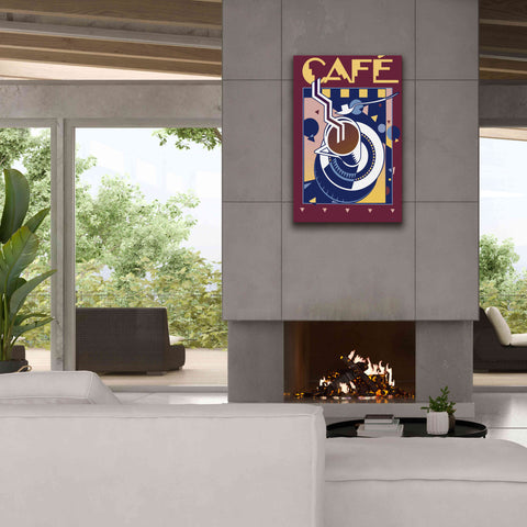 Image of 'Cafe' by David Chestnutt, Giclee Canvas Wall Art,26 x 40