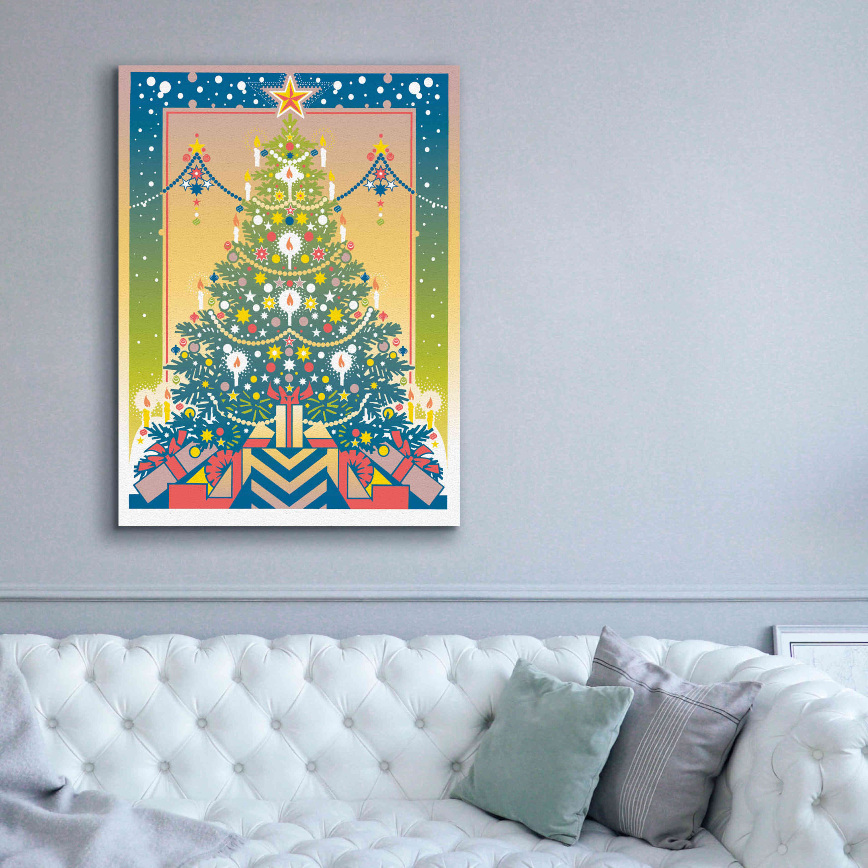 'Christmas Tree' by David Chestnutt, Giclee Canvas Wall Art,40 x 54