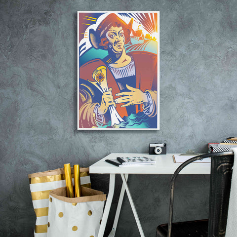 Image of 'Christopher Columbus' by David Chestnutt, Giclee Canvas Wall Art,18 x 26