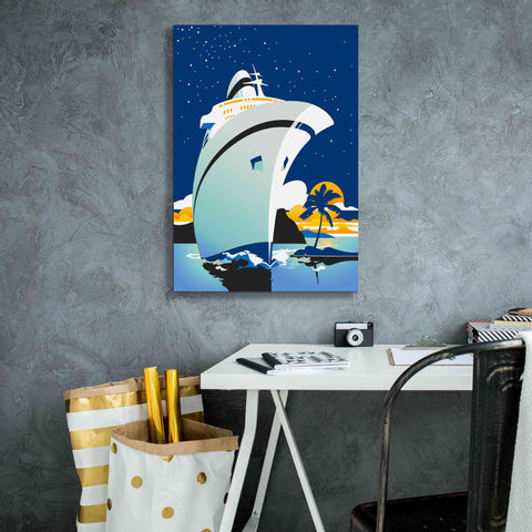 Image of 'Cruise Cover' by David Chestnutt, Giclee Canvas Wall Art,18 x 26