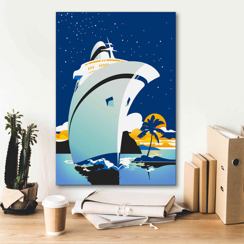 Image of 'Cruise Cover' by David Chestnutt, Giclee Canvas Wall Art,18 x 26