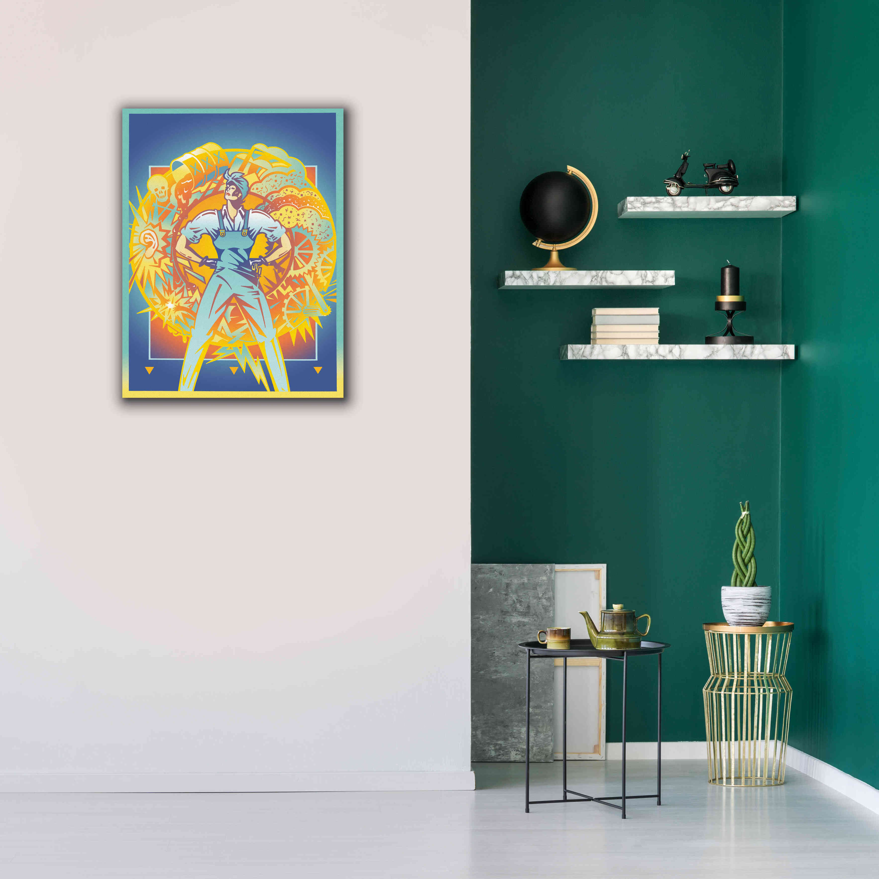 'Environmental Rosie' by David Chestnutt, Giclee Canvas Wall Art,26 x 34