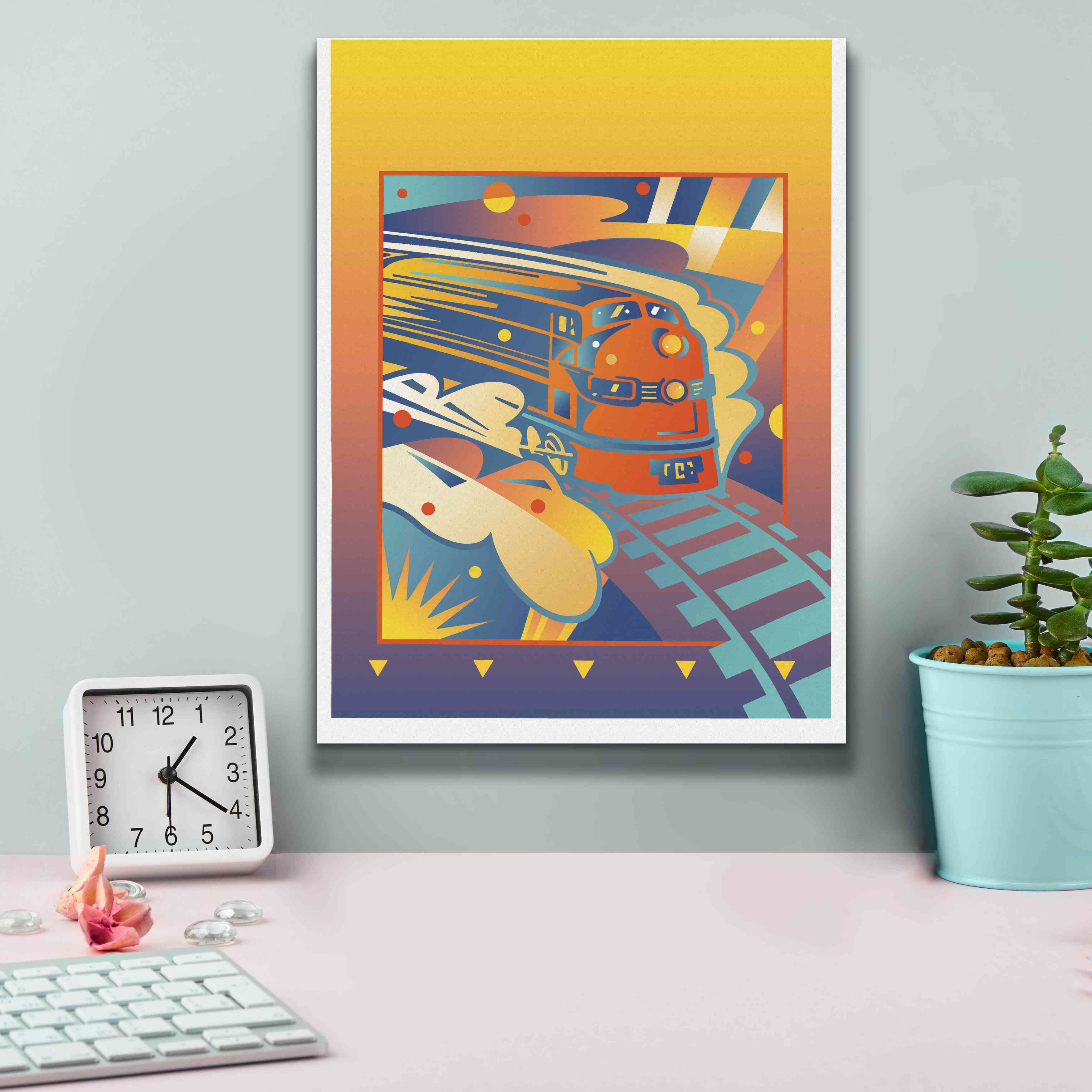 'Express' by David Chestnutt, Giclee Canvas Wall Art,12 x 16