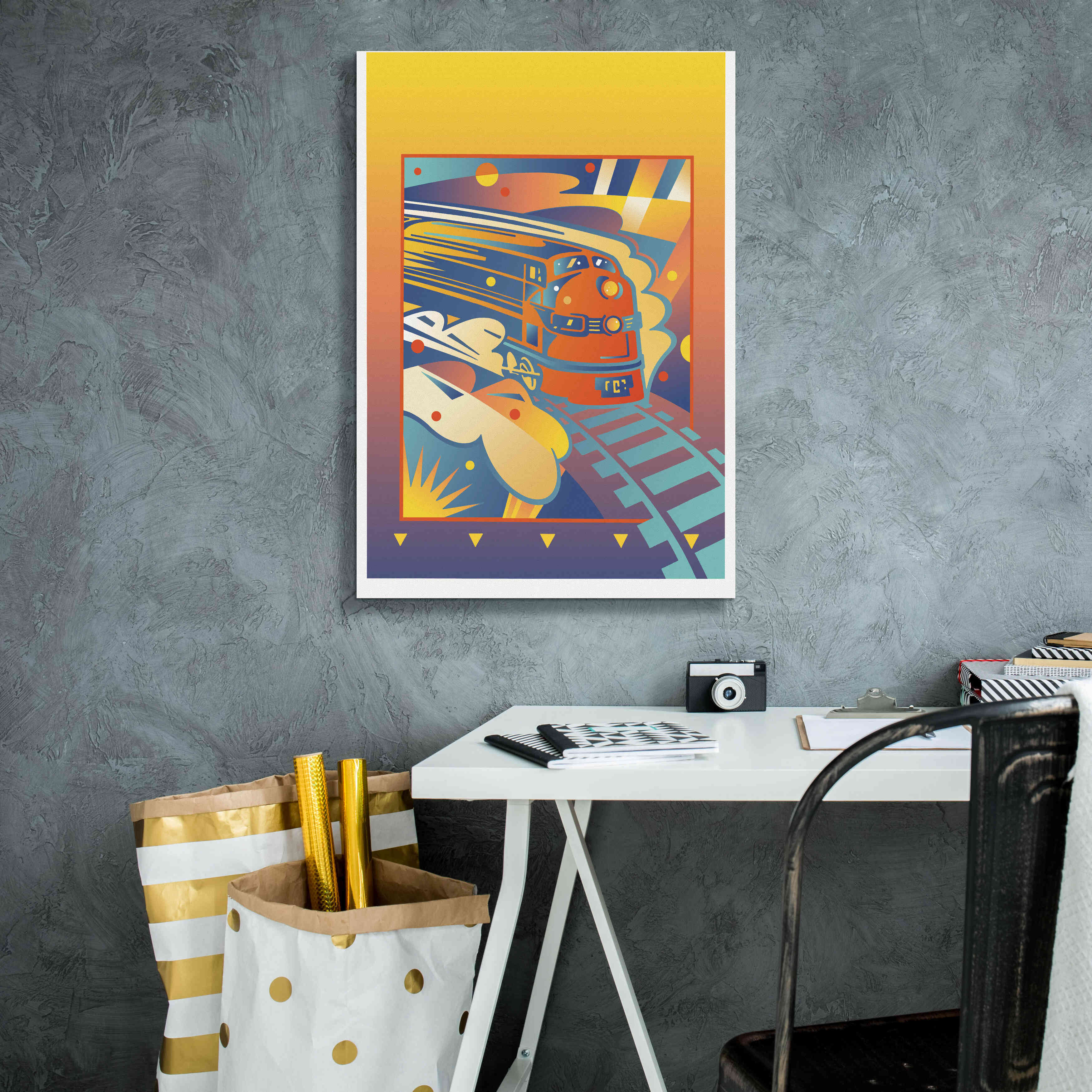 'Express' by David Chestnutt, Giclee Canvas Wall Art,18 x 26