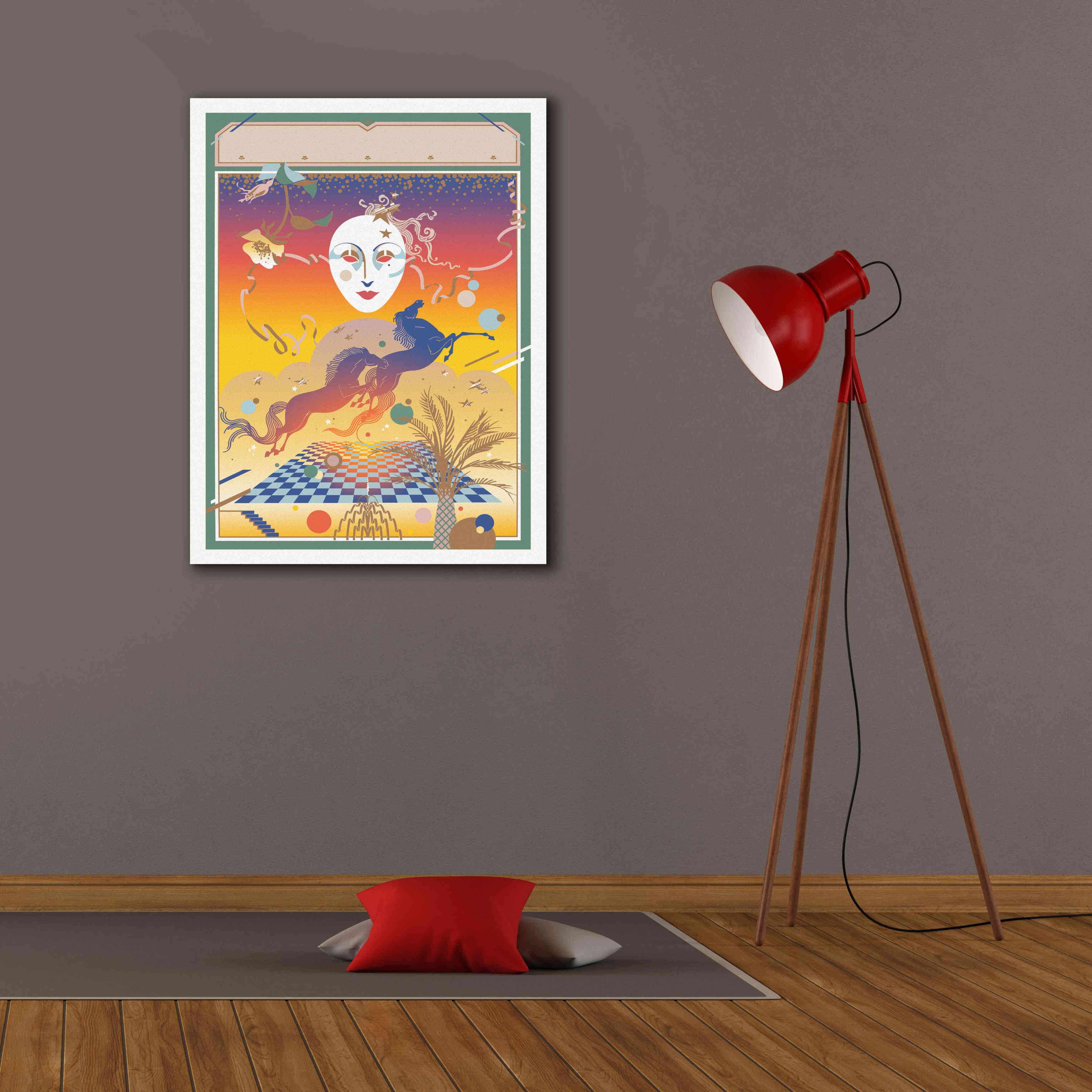 'Fantasy Mask' by David Chestnutt, Giclee Canvas Wall Art,26 x 34