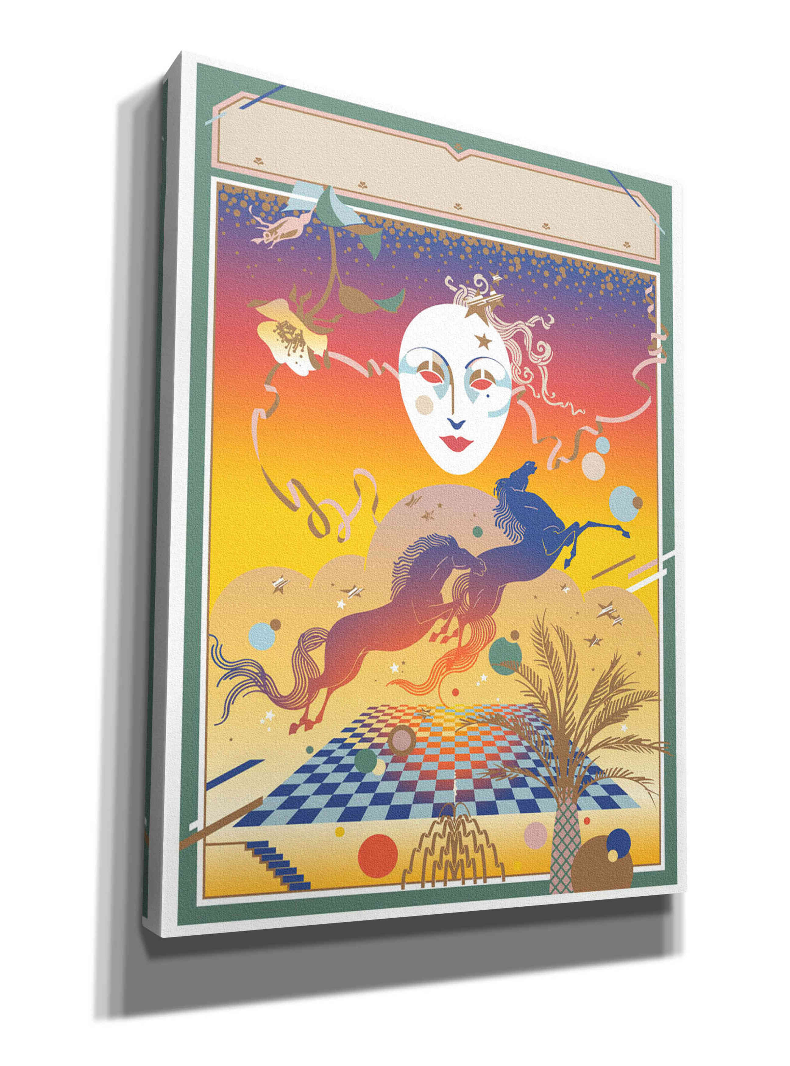 'Fantasy Mask' by David Chestnutt, Giclee Canvas Wall Art