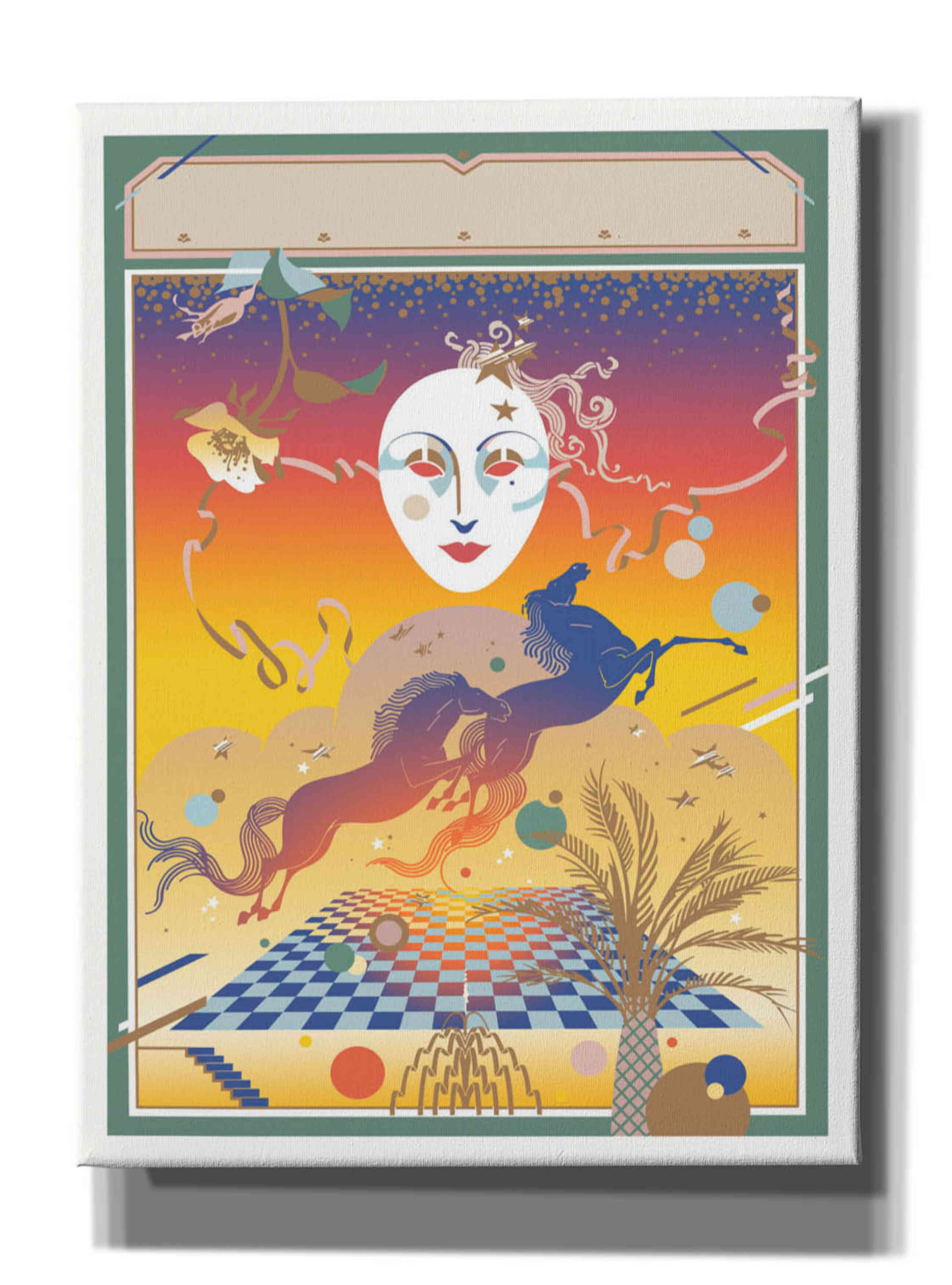 'Fantasy Mask' by David Chestnutt, Giclee Canvas Wall Art