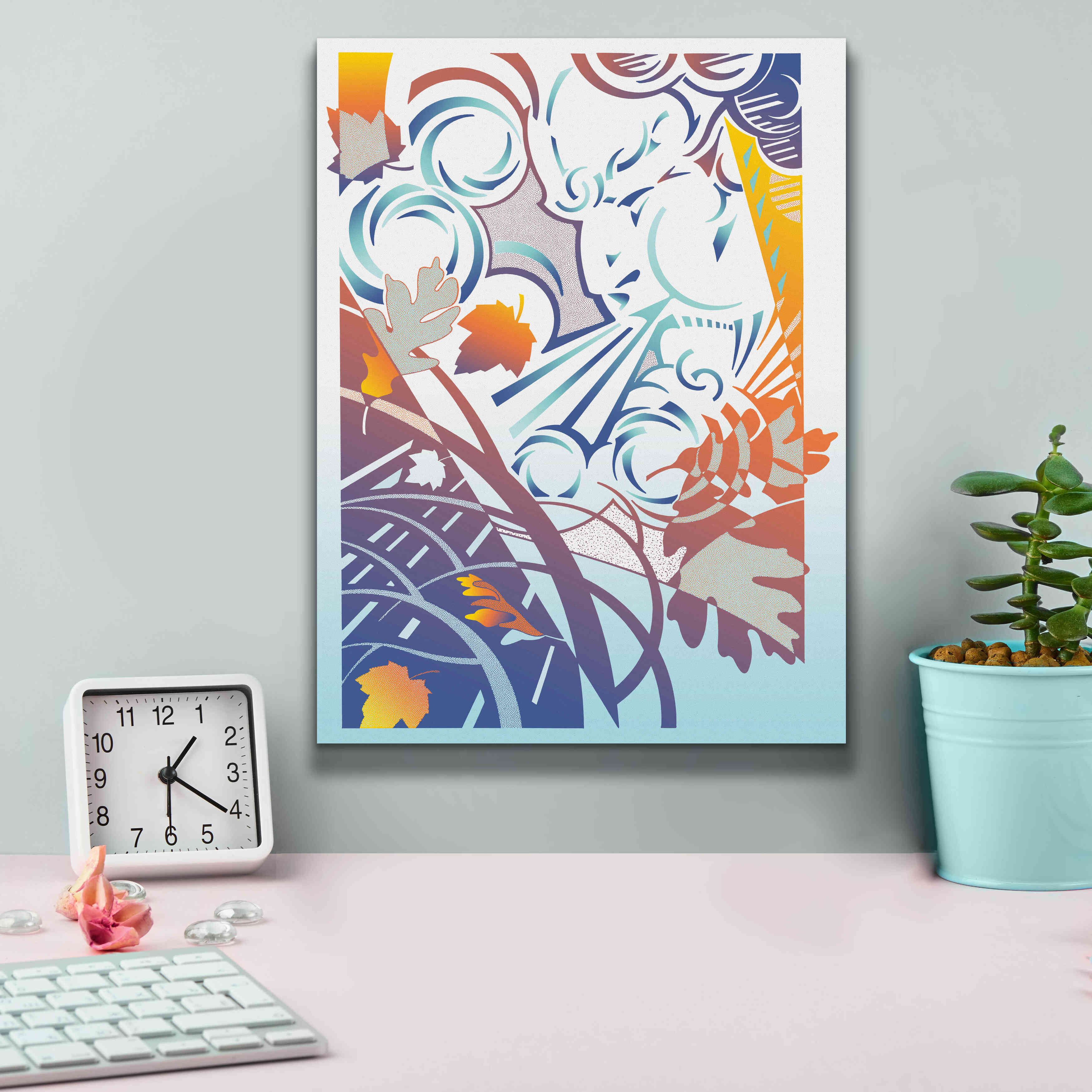 'Father Winter' by David Chestnutt, Giclee Canvas Wall Art,12 x 16