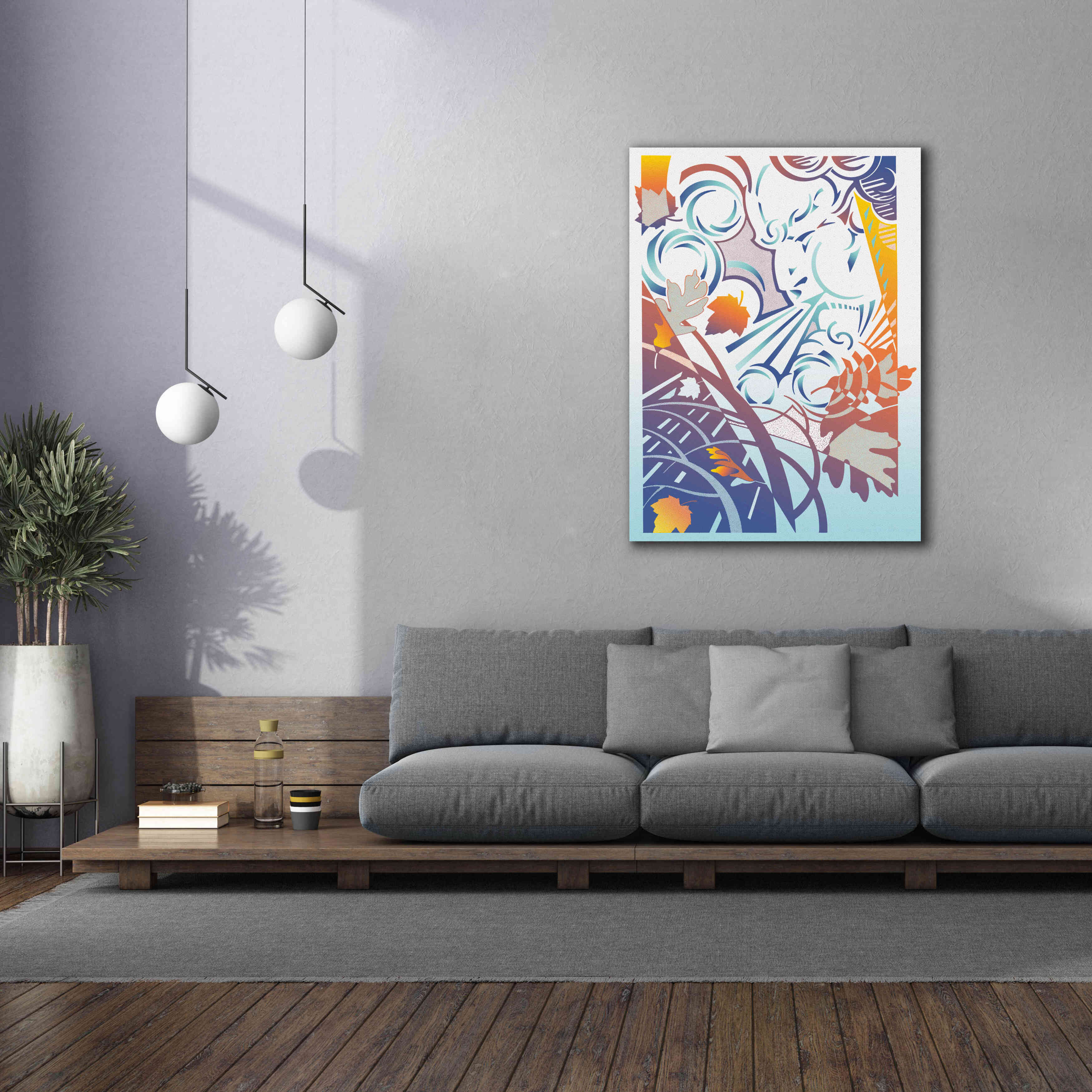 'Father Winter' by David Chestnutt, Giclee Canvas Wall Art,40 x 54