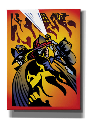 Image of 'Firemen' by David Chestnutt, Giclee Canvas Wall Art