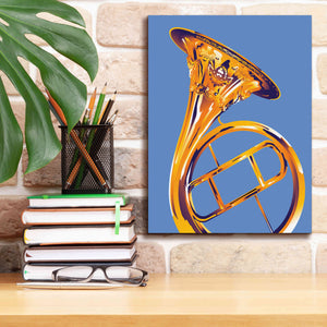 'French Horn 8' by David Chestnutt, Giclee Canvas Wall Art,12 x 16