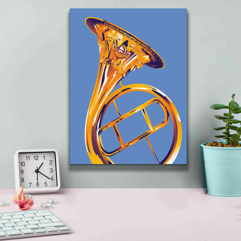 Image of 'French Horn 8' by David Chestnutt, Giclee Canvas Wall Art,12 x 16