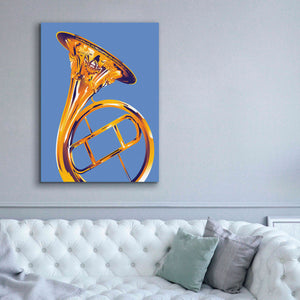 'French Horn 8' by David Chestnutt, Giclee Canvas Wall Art,40 x 54