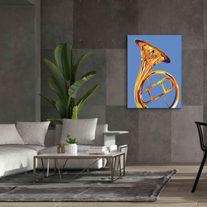 'French Horn 8' by David Chestnutt, Giclee Canvas Wall Art,40 x 54