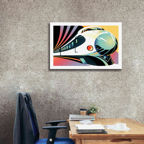 Image of 'Japanese High Speed Train' by David Chestnutt, Giclee Canvas Wall Art,40 x 26