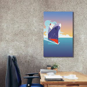 'Liner Blue Skies' by David Chestnutt, Giclee Canvas Wall Art,26 x 40