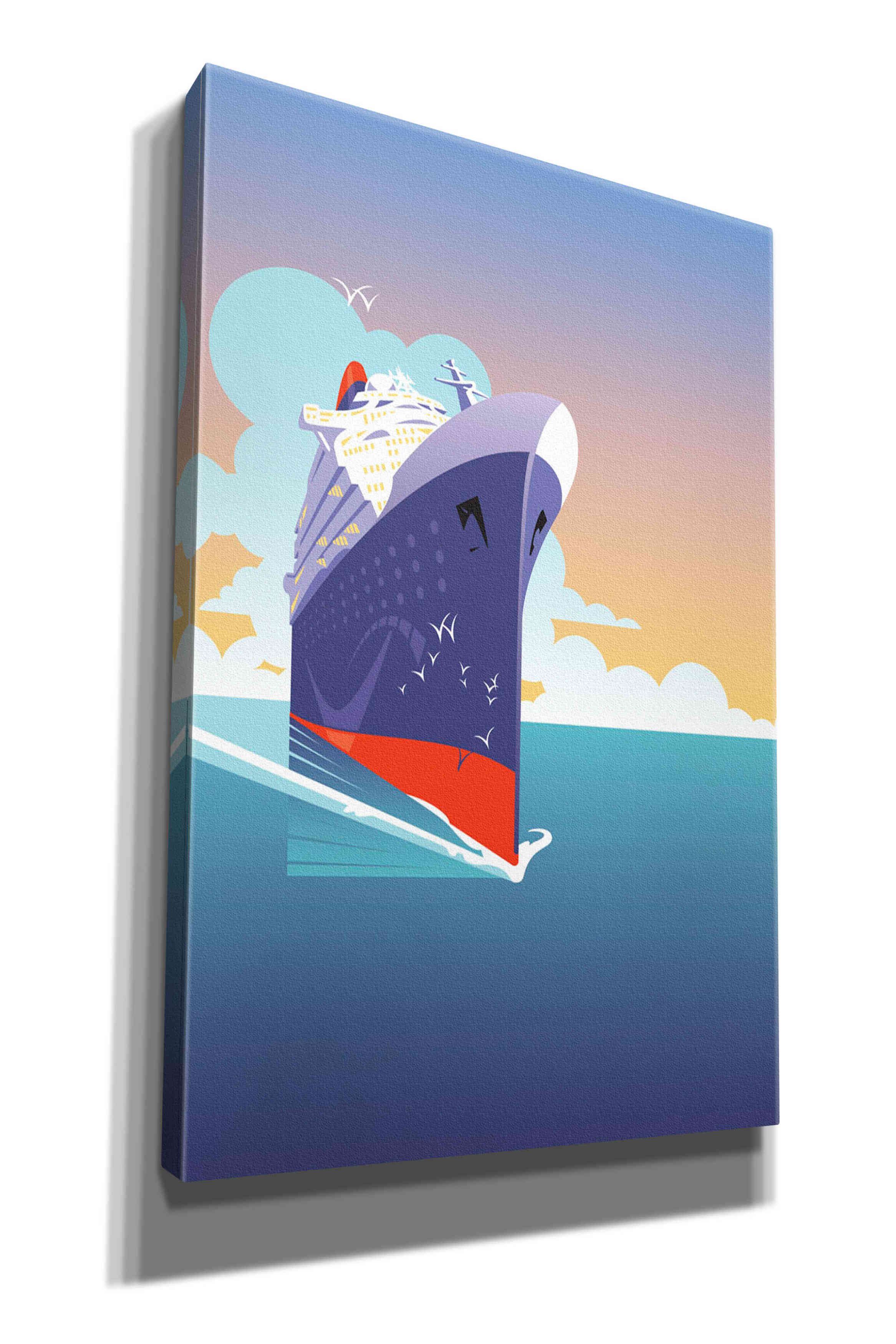 'Liner Blue Skies' by David Chestnutt, Giclee Canvas Wall Art