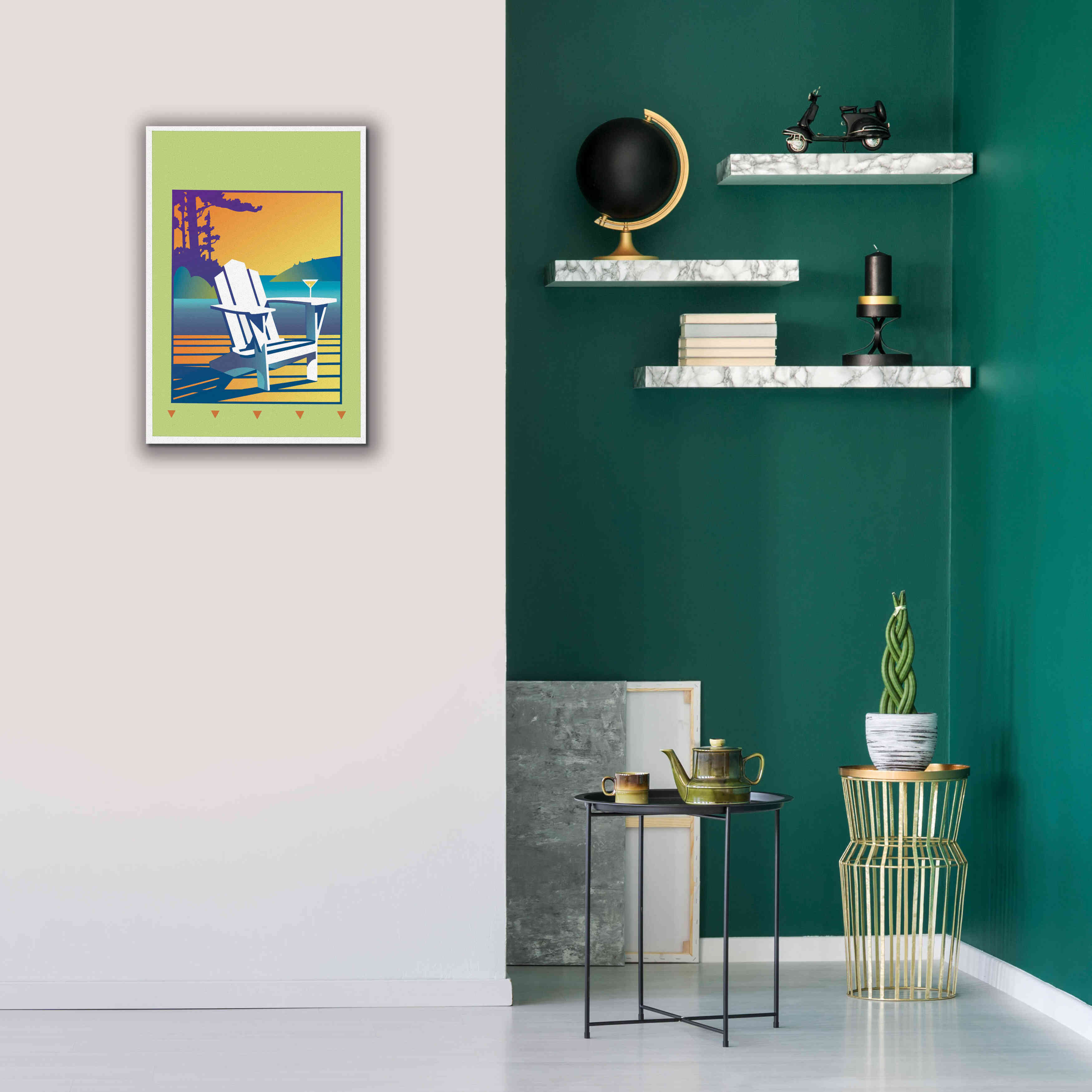 'Muskoka Chair' by David Chestnutt, Giclee Canvas Wall Art,18 x 26