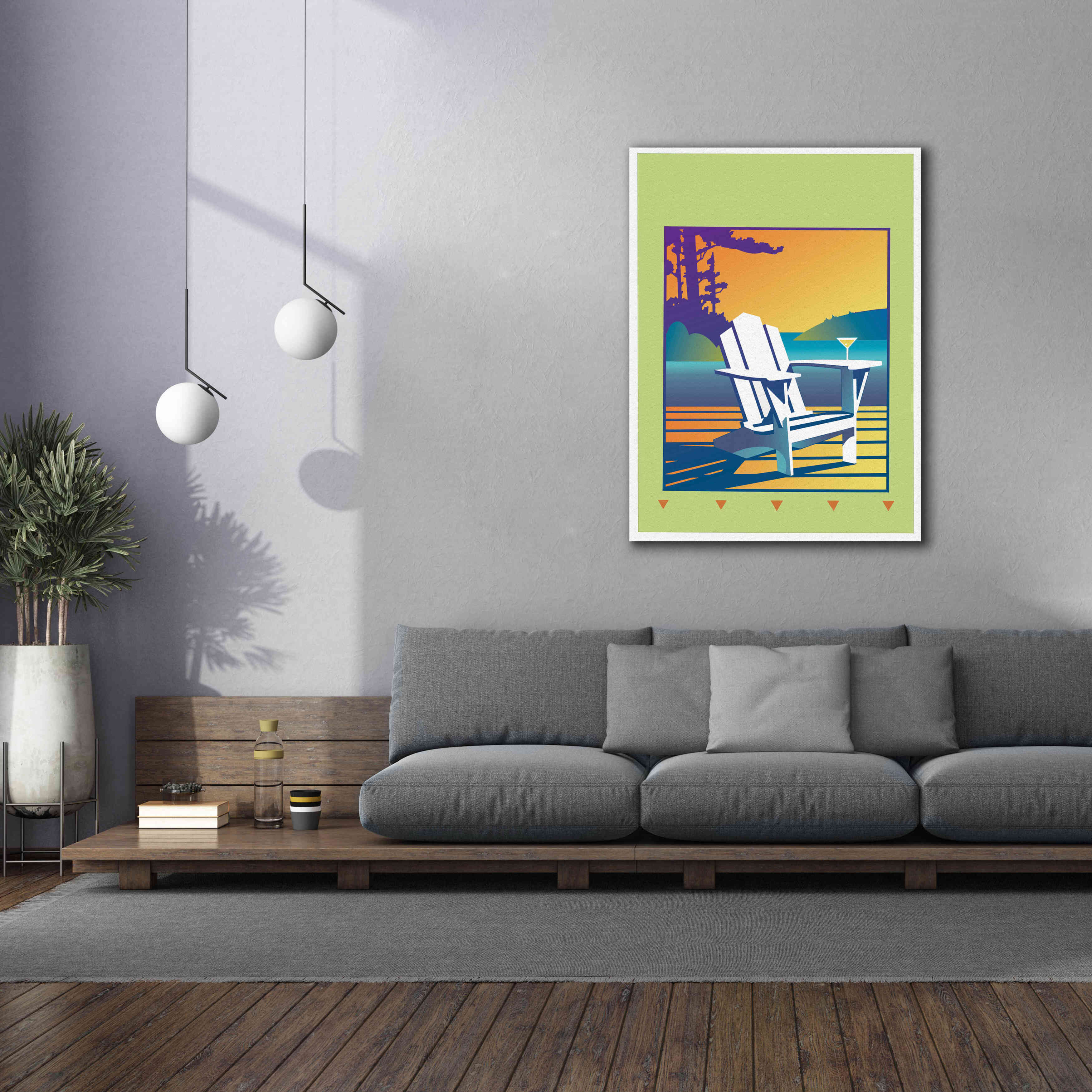'Muskoka Chair' by David Chestnutt, Giclee Canvas Wall Art,40 x 54