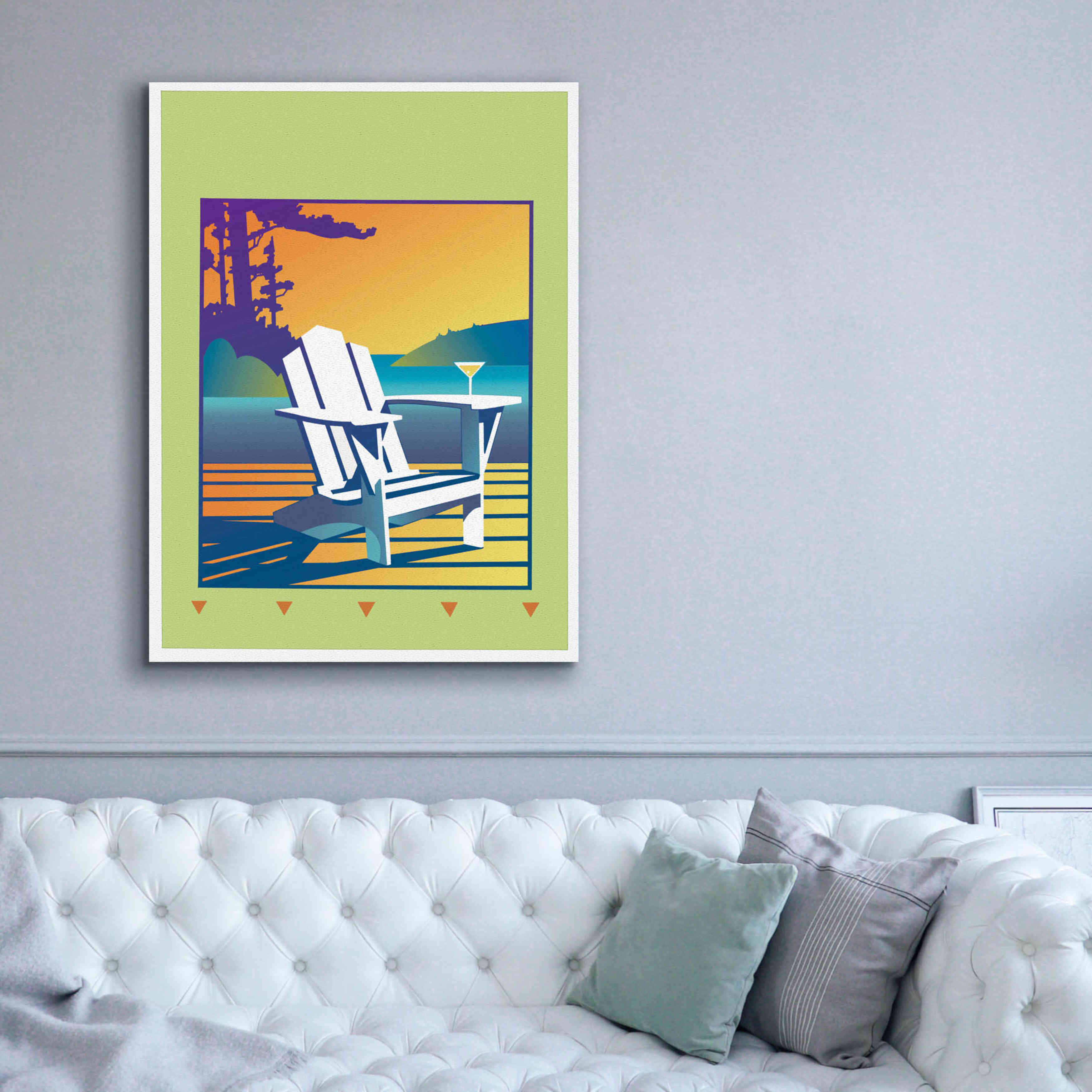 'Muskoka Chair' by David Chestnutt, Giclee Canvas Wall Art,40 x 54