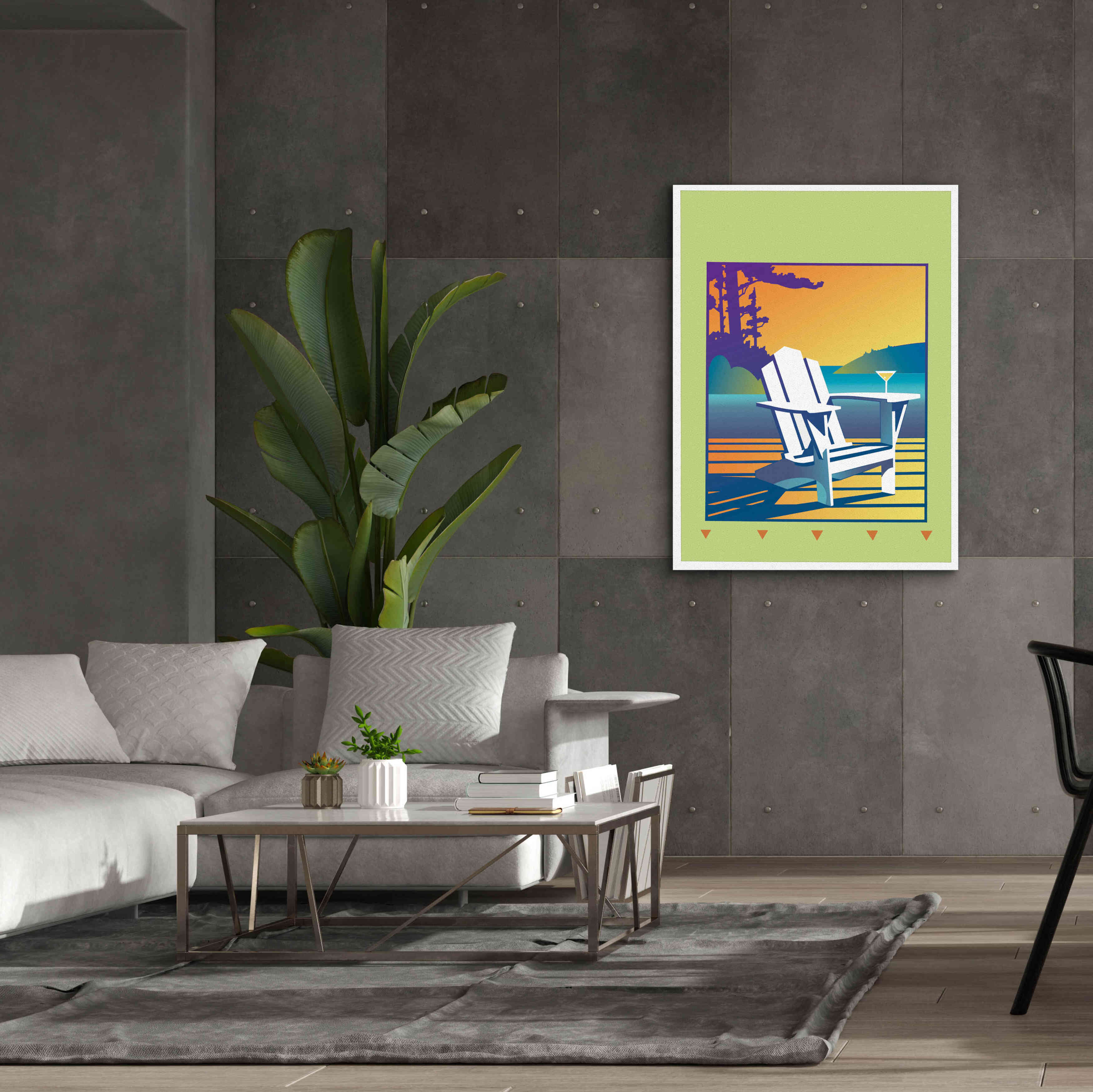 'Muskoka Chair' by David Chestnutt, Giclee Canvas Wall Art,40 x 54