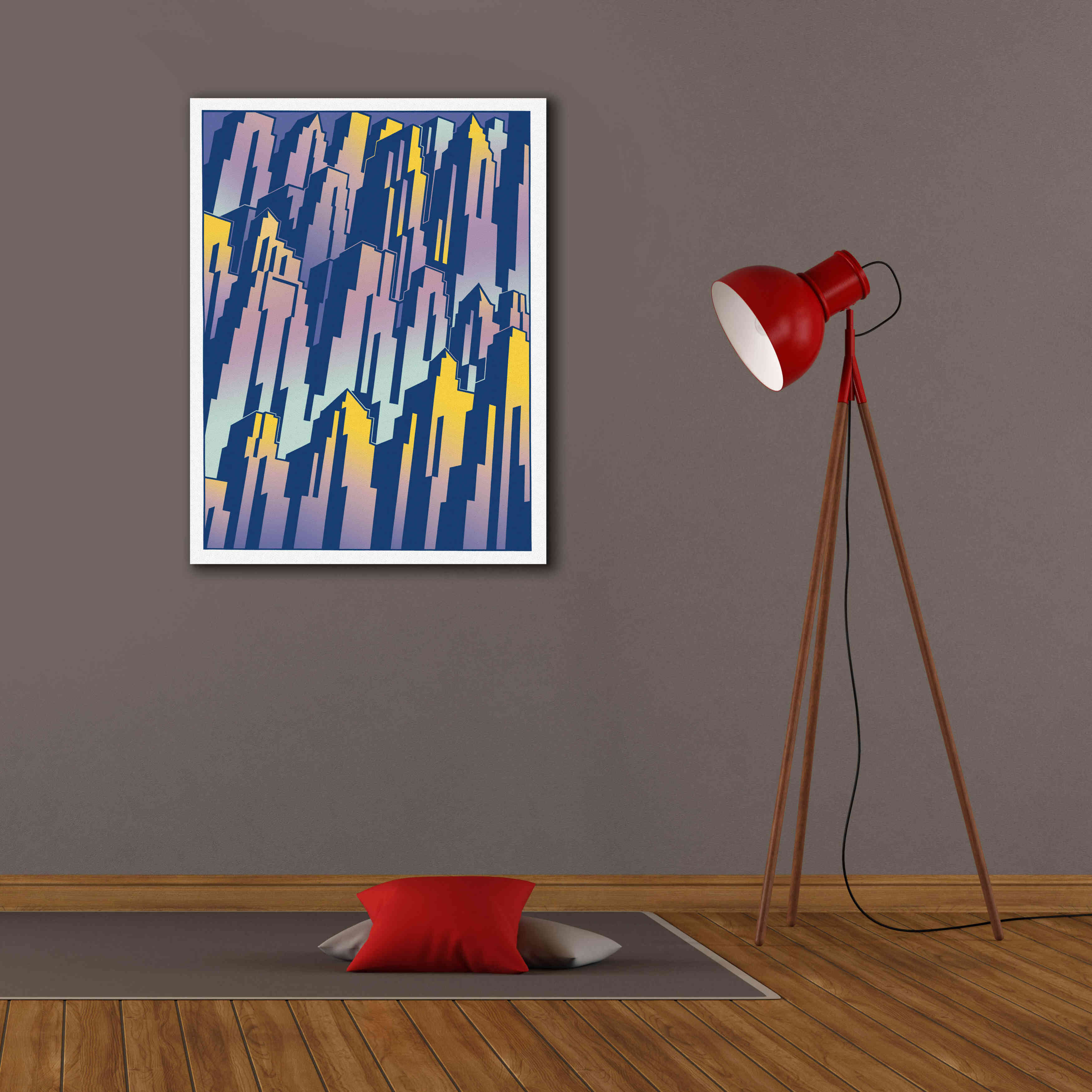 'New Cityscape Grad' by David Chestnutt, Giclee Canvas Wall Art,26 x 34