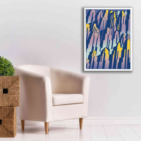 Image of 'New Cityscape Grad' by David Chestnutt, Giclee Canvas Wall Art,26 x 34