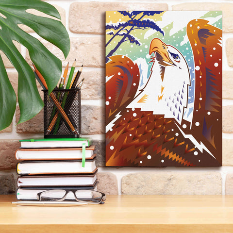 Image of 'New Eagle' by David Chestnutt, Giclee Canvas Wall Art,12 x 16