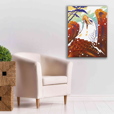 Image of 'New Eagle' by David Chestnutt, Giclee Canvas Wall Art,26 x 34