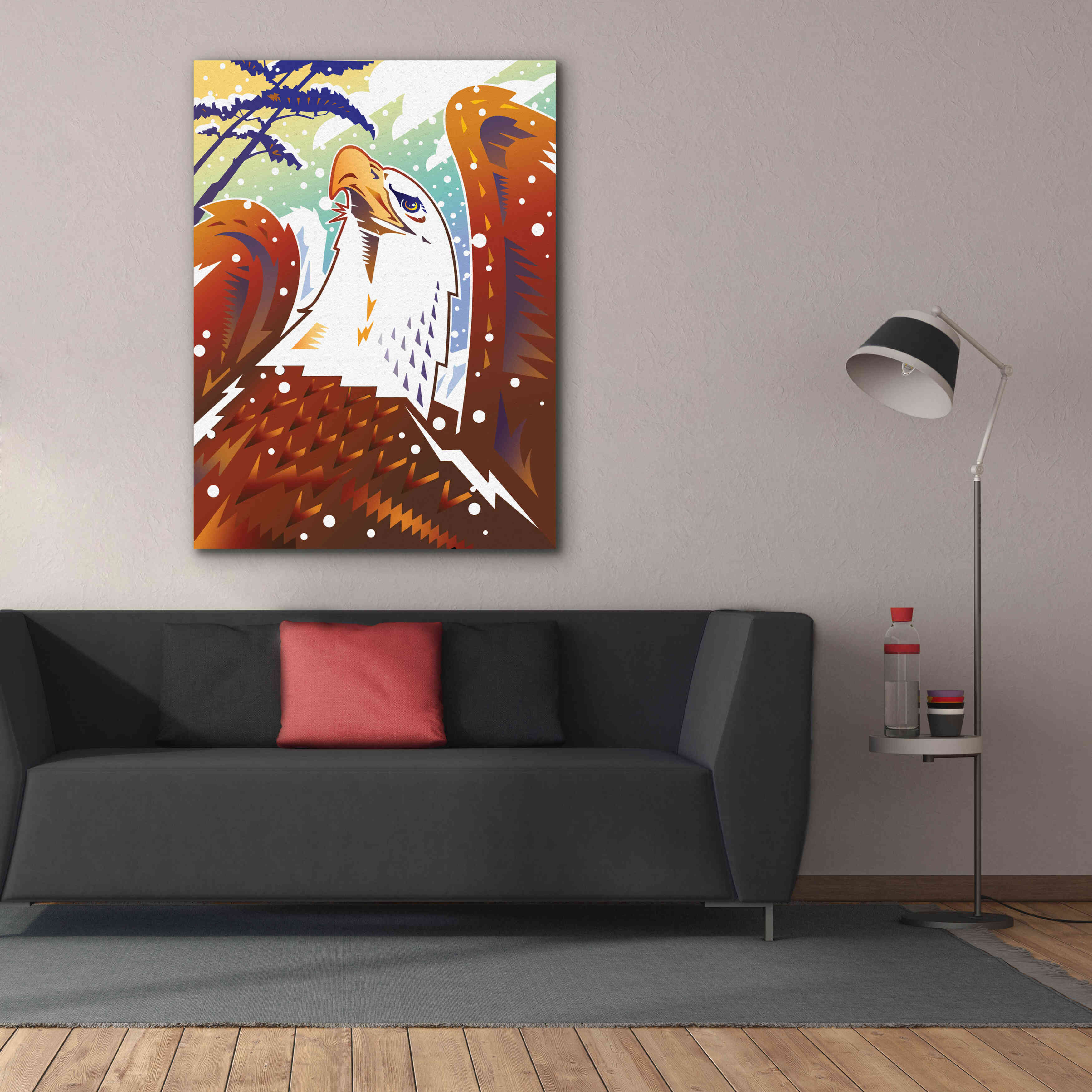 'New Eagle' by David Chestnutt, Giclee Canvas Wall Art,40 x 54