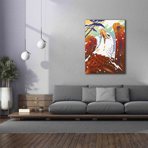 Image of 'New Eagle' by David Chestnutt, Giclee Canvas Wall Art,40 x 54