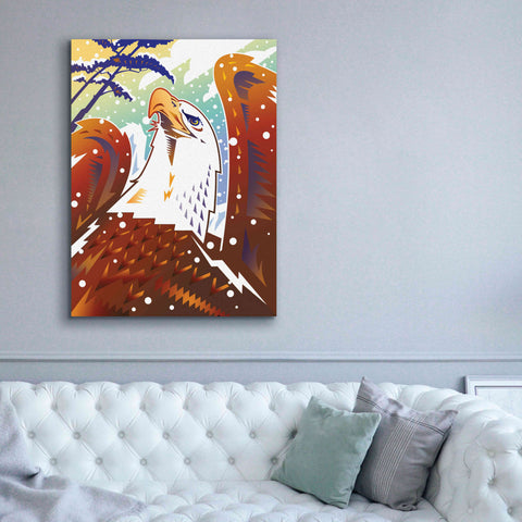 Image of 'New Eagle' by David Chestnutt, Giclee Canvas Wall Art,40 x 54