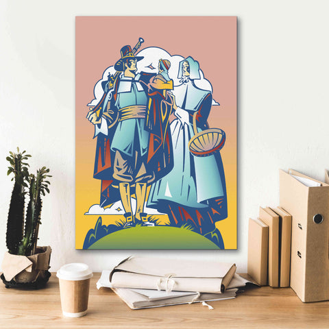 Image of 'New Pilgrim' by David Chestnutt, Giclee Canvas Wall Art,18 x 26