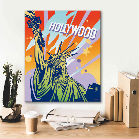 Image of 'New York LA' by David Chestnutt, Giclee Canvas Wall Art,20 x 24