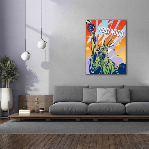 Image of 'New York LA' by David Chestnutt, Giclee Canvas Wall Art,40 x 54