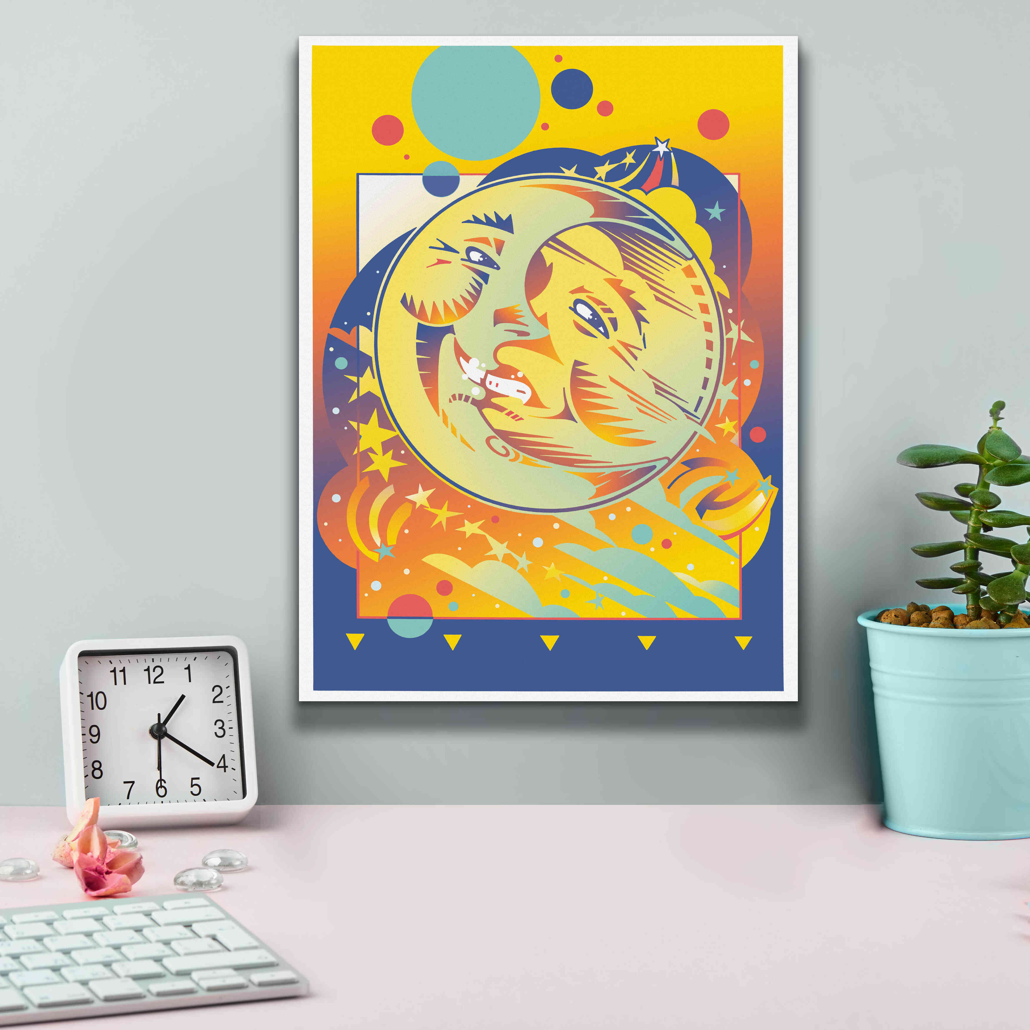 'Night And Day' by David Chestnutt, Giclee Canvas Wall Art,12 x 16