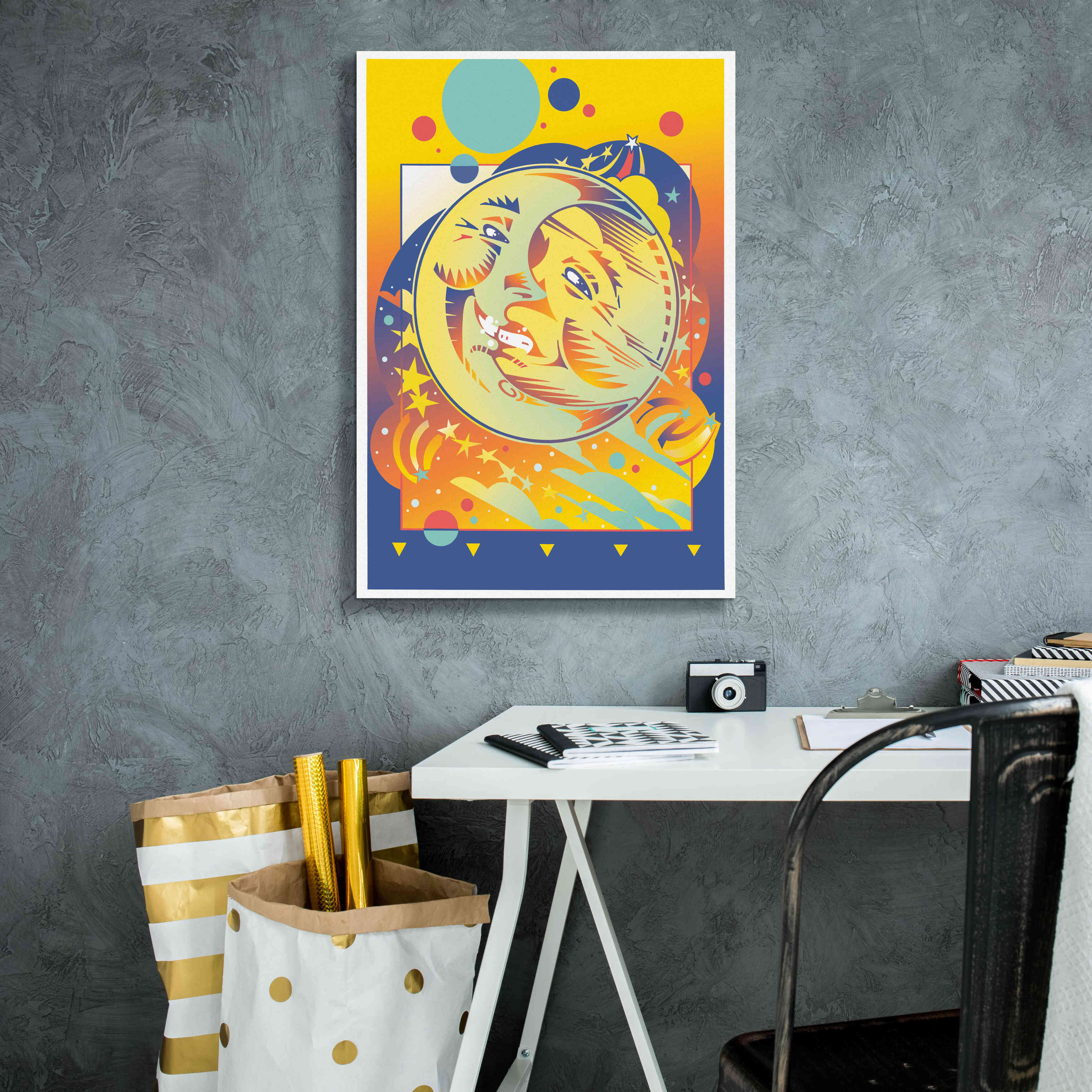 'Night And Day' by David Chestnutt, Giclee Canvas Wall Art,18 x 26