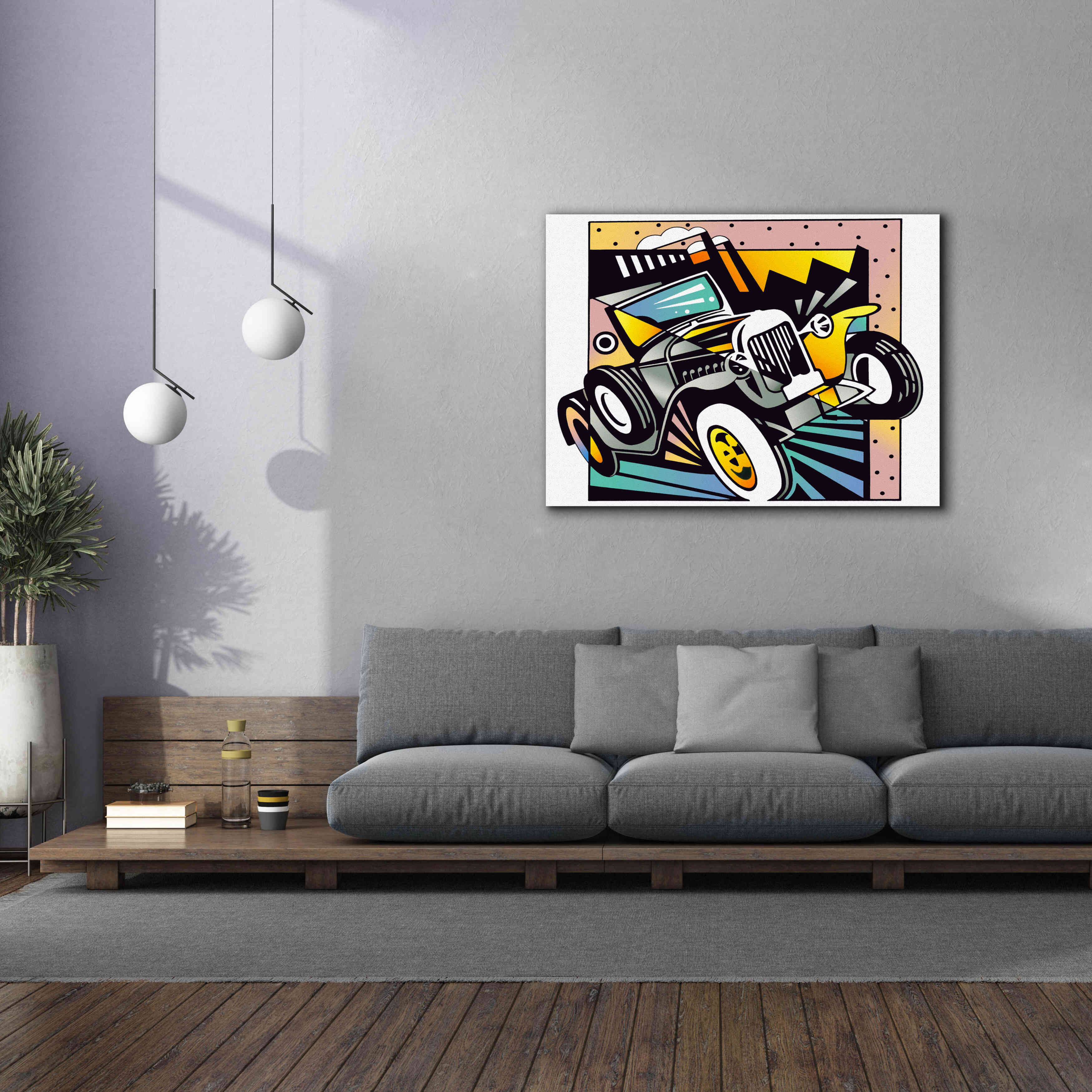 'Old Auto' by David Chestnutt, Giclee Canvas Wall Art,54 x 40