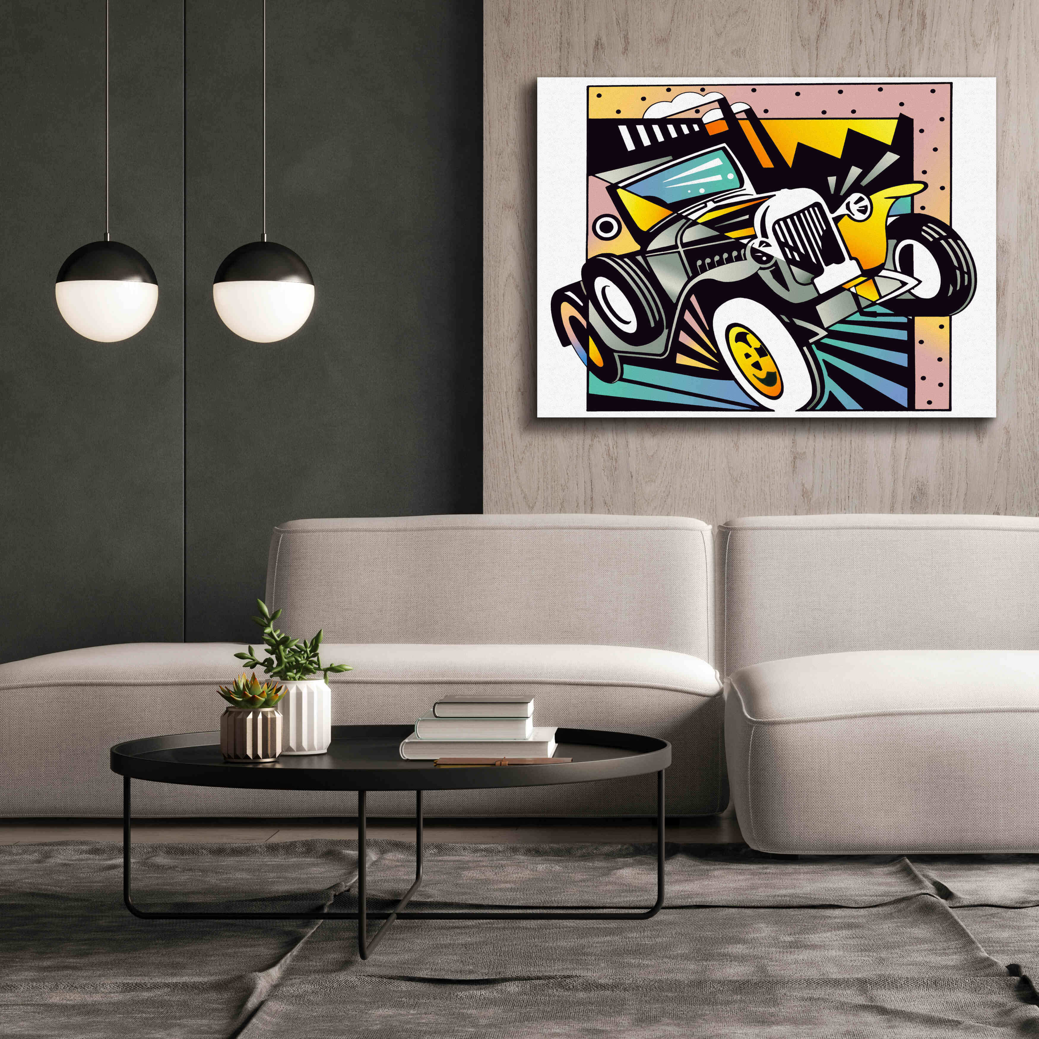 'Old Auto' by David Chestnutt, Giclee Canvas Wall Art,54 x 40