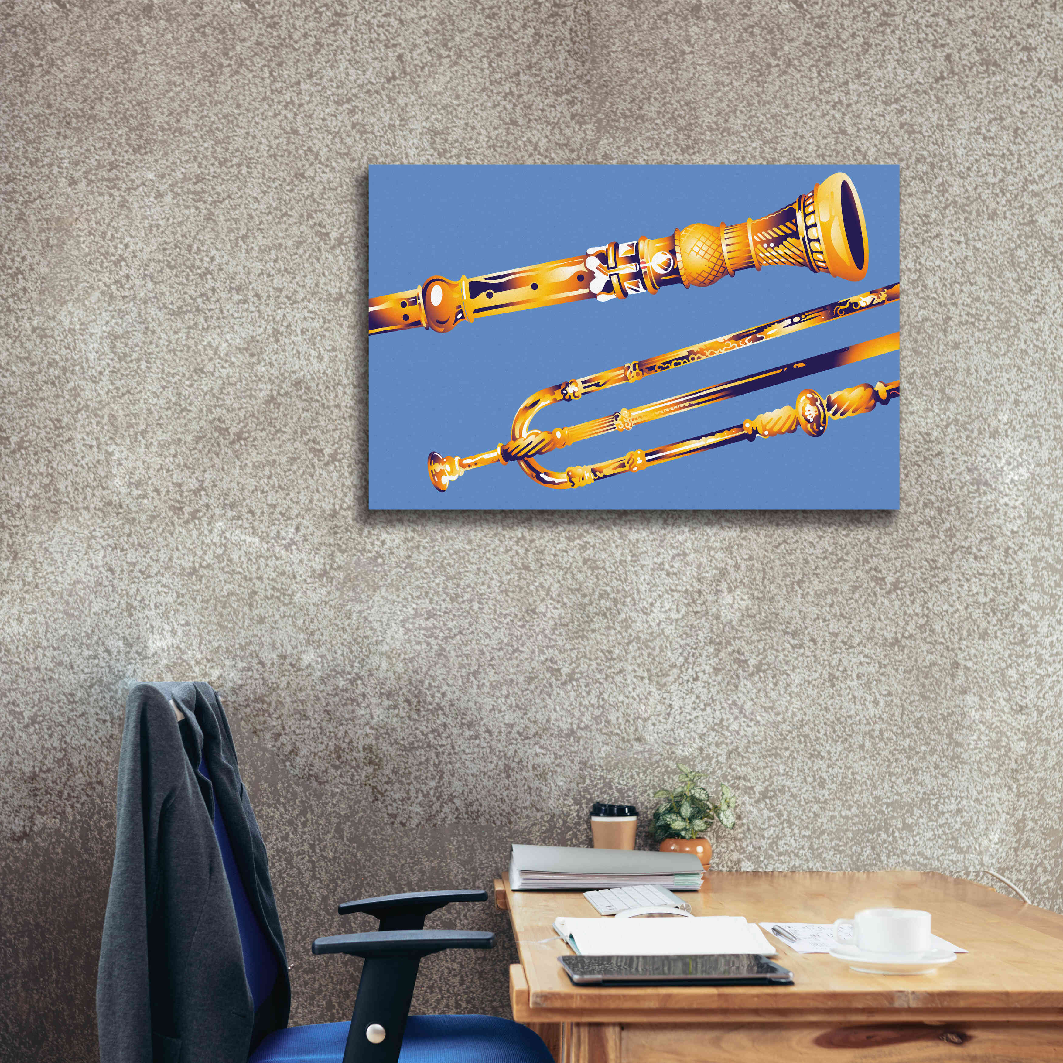 'Old Instruments' by David Chestnutt, Giclee Canvas Wall Art,40 x 26
