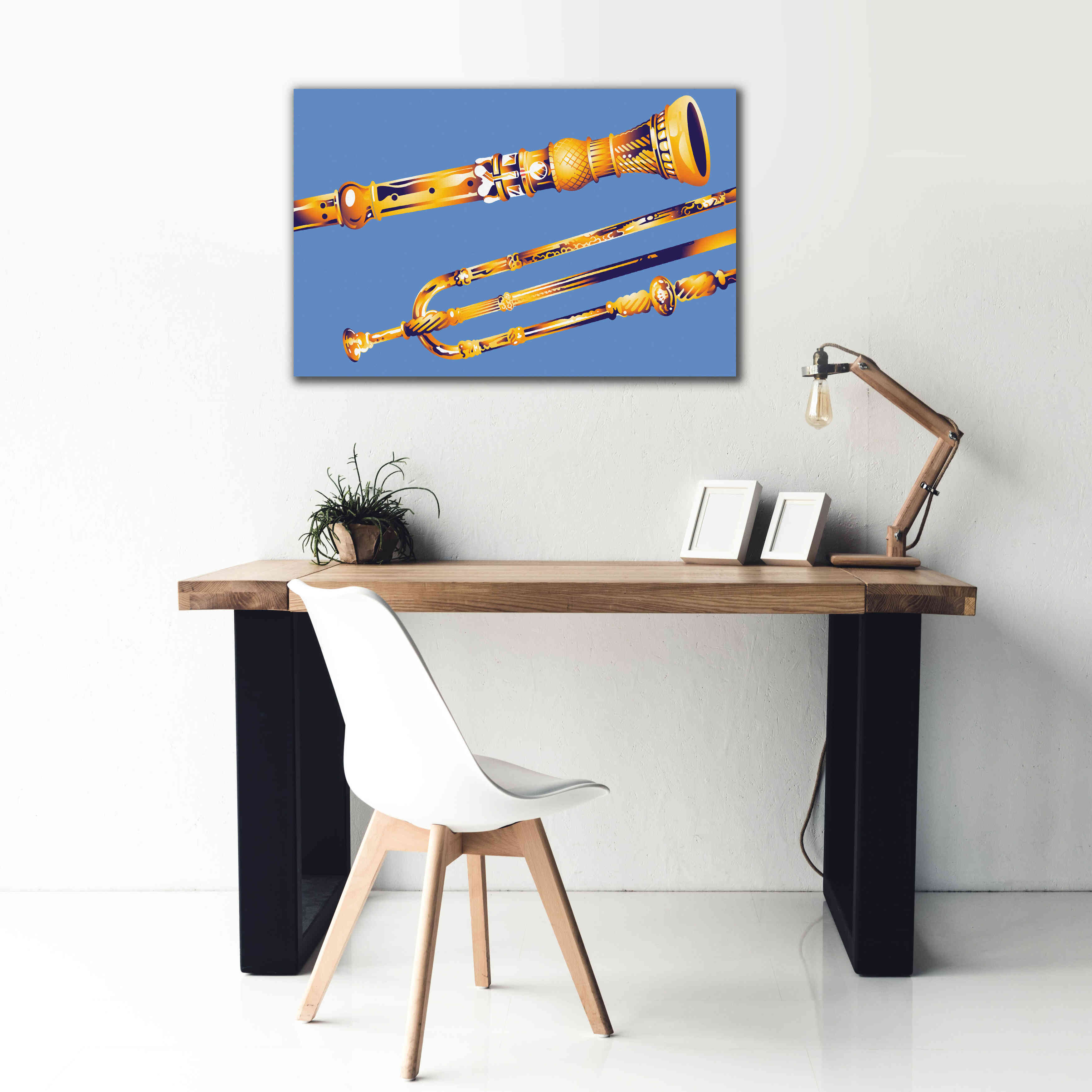 'Old Instruments' by David Chestnutt, Giclee Canvas Wall Art,40 x 26
