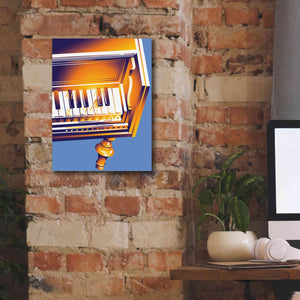 'Old Piano' by David Chestnutt, Giclee Canvas Wall Art,12 x 16