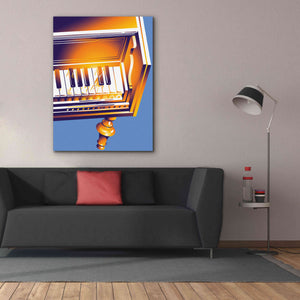 'Old Piano' by David Chestnutt, Giclee Canvas Wall Art,40 x 54