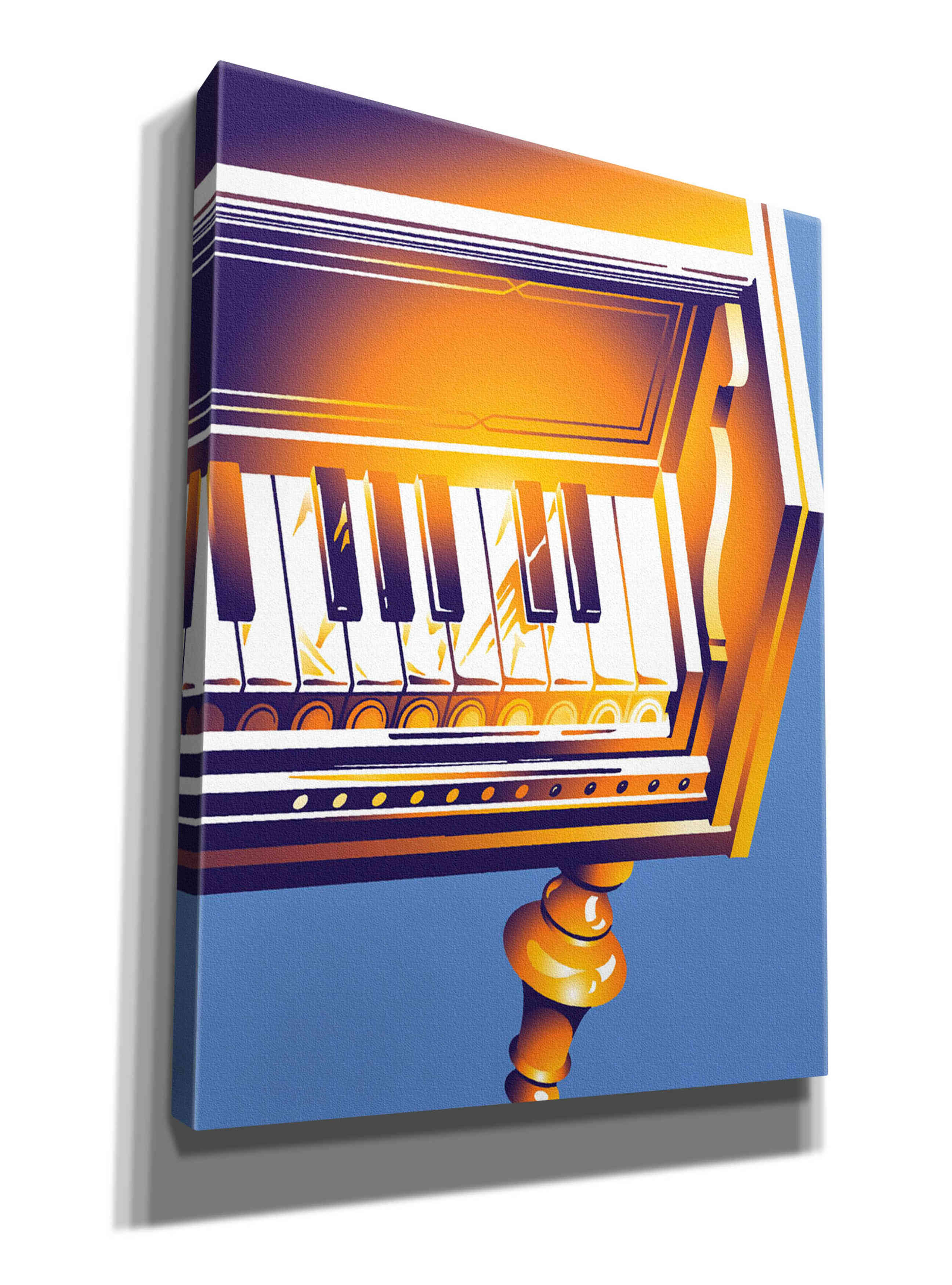 'Old Piano' by David Chestnutt, Giclee Canvas Wall Art