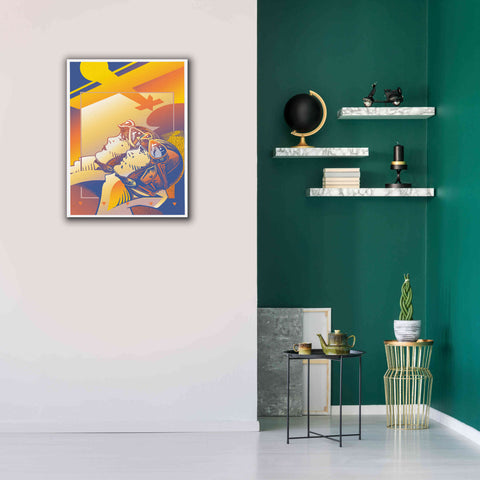 Image of 'Pilots Orange' by David Chestnutt, Giclee Canvas Wall Art,26 x 34