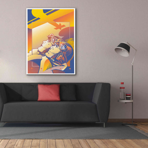Image of 'Pilots Orange' by David Chestnutt, Giclee Canvas Wall Art,40 x 54