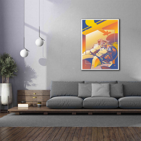 Image of 'Pilots Orange' by David Chestnutt, Giclee Canvas Wall Art,40 x 54